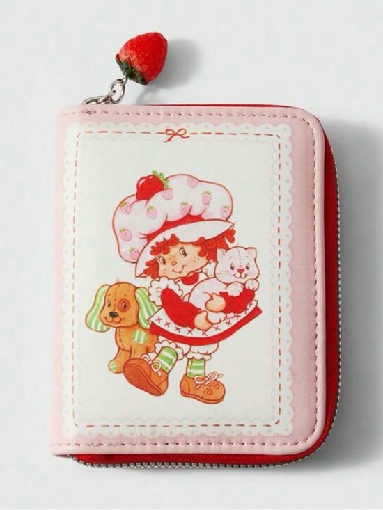Strawberry Shortcake Handbags - NWOT Strawberry Shortcake Pink Zip Wallet